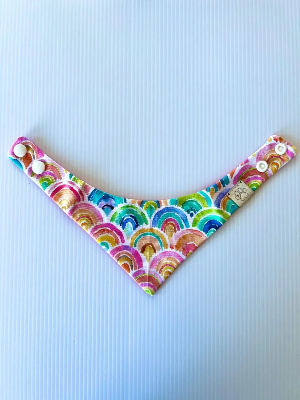 NWT Rainbow Bandana- Reversable 2 sizes - for Cats